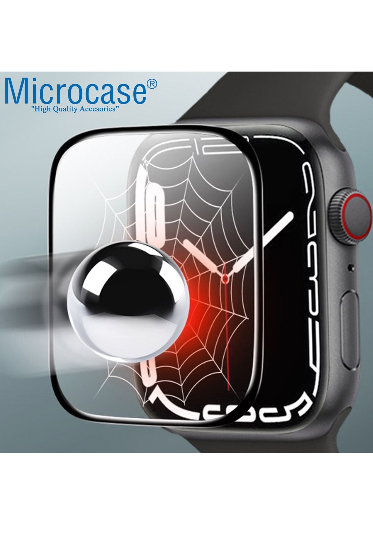 Microcase-Black Watch 7 41mm - Compatible Full Covering Curved Screen Protector 3D Pet Film 3