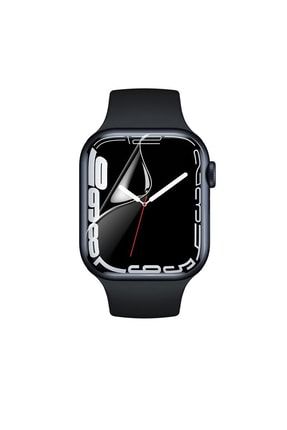 Apple Watch 7 Uyumlu 45 Mm Diamond Serisi Parmak Izi Bırakmayan Tpu Ekran Koruma Filmi - Şeffaf Watch745-Dia
