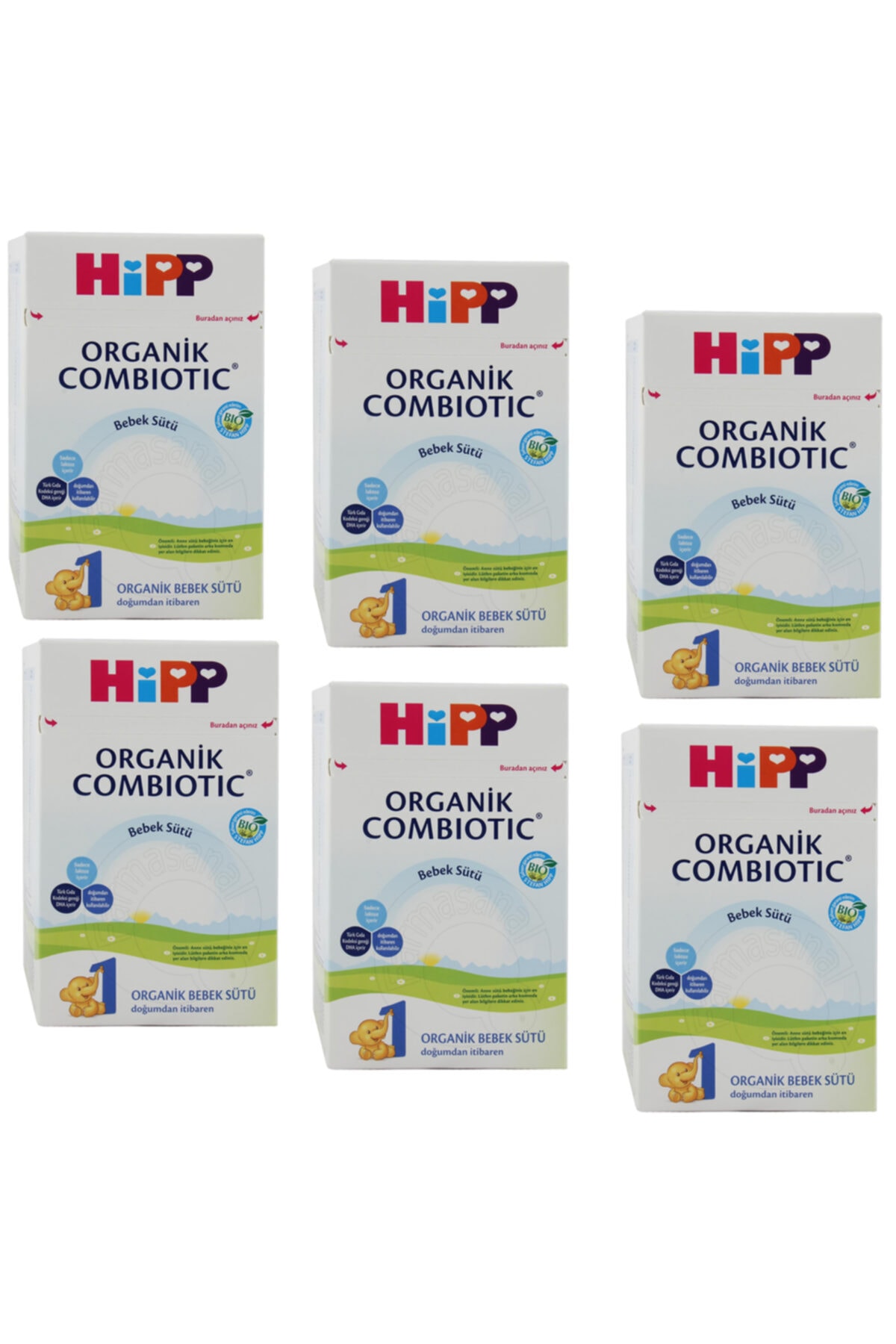 Hipp 1 Organik Combiotic 800 Gr Bebek Sütü 6 Adet