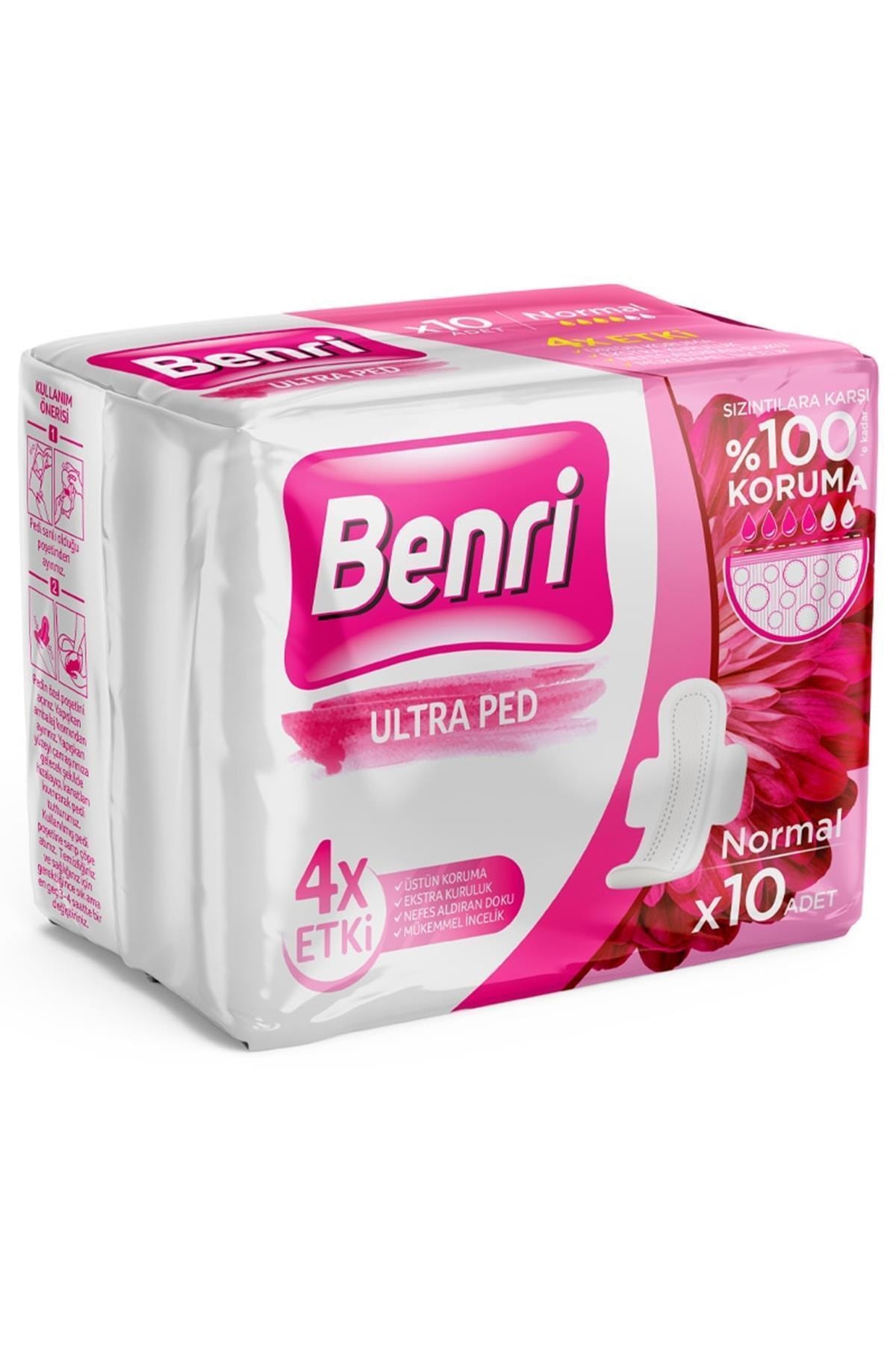 Benri Marka: Hijyenik Ped Normal 10'lu Kategori: Günlük Ped