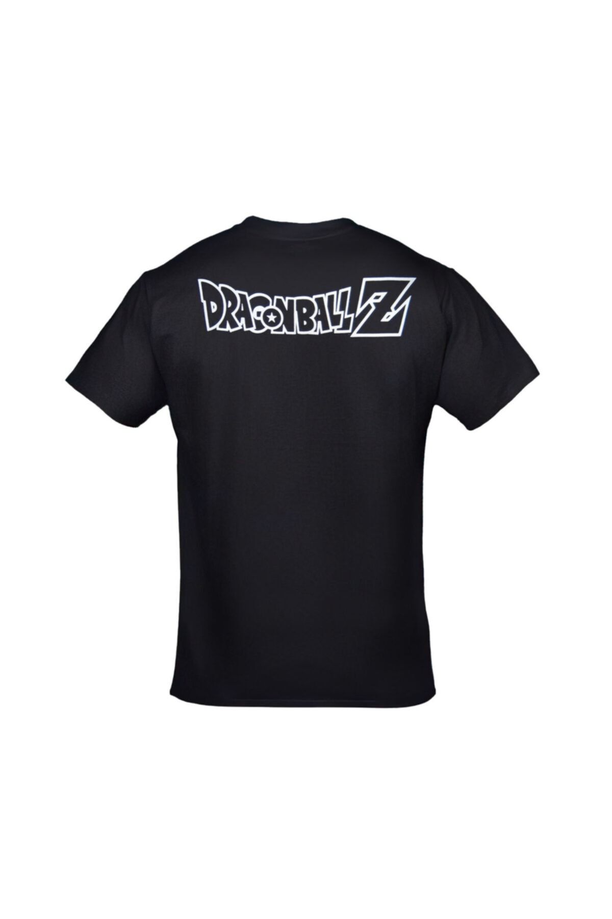 Orijin Tekstil-Dragon Ball Z Anime εμπρός και πίσω με στάμπα Unisex μαύρο μπλουζάκι 2