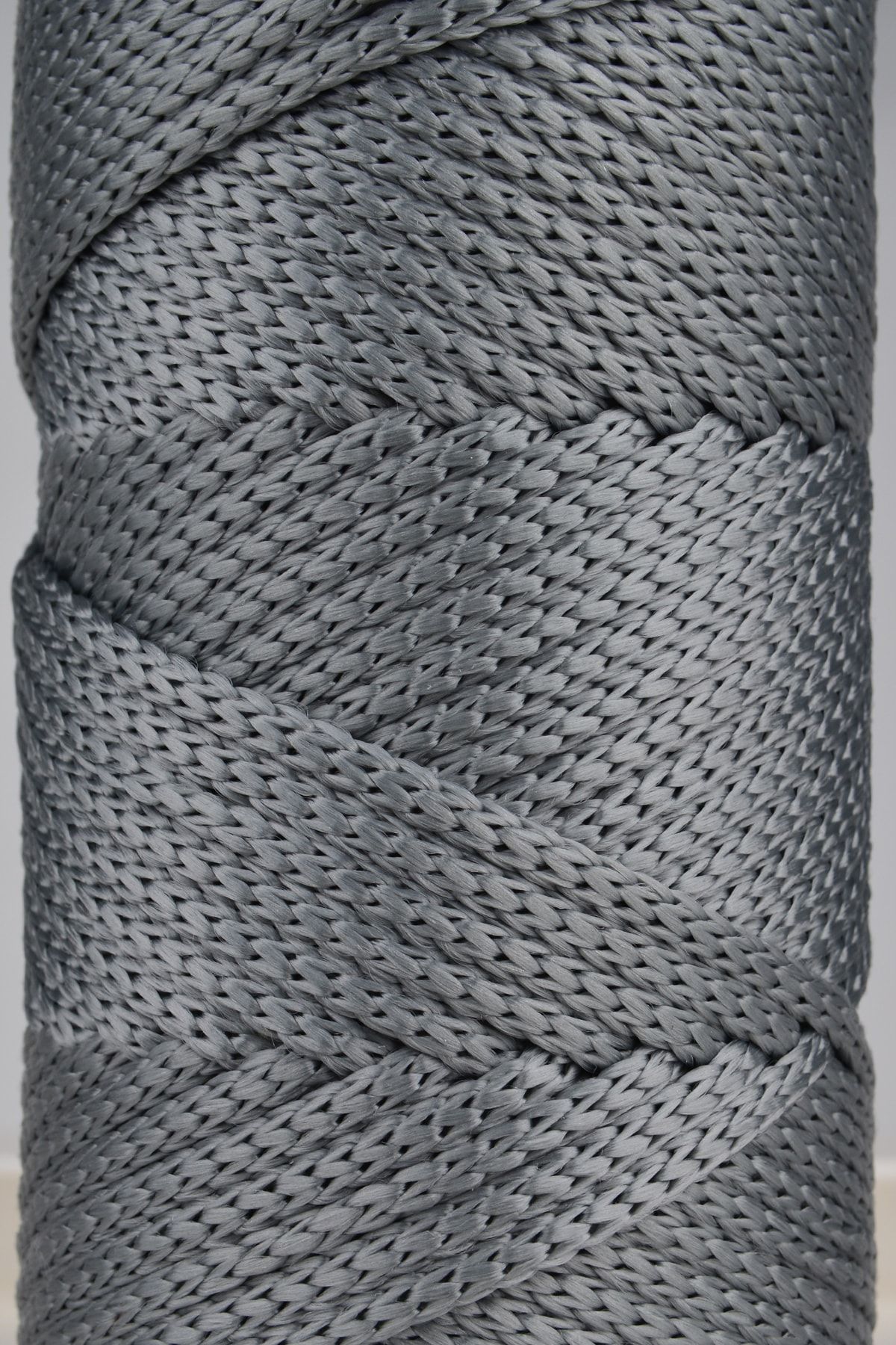 SENSY-Premium Polyester Macrame String 5 mm Pp Cord Σετ 2 Γκρι, Jumbo String, Makrame, Supla, Σχοινί τσάντας 2