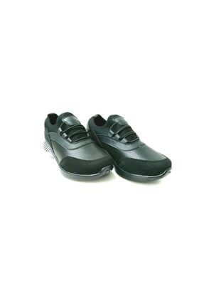 Ortapedik Bağcıksız Yürüyüş Günlük Siyah Unisex Spor Ayakkabı LU160