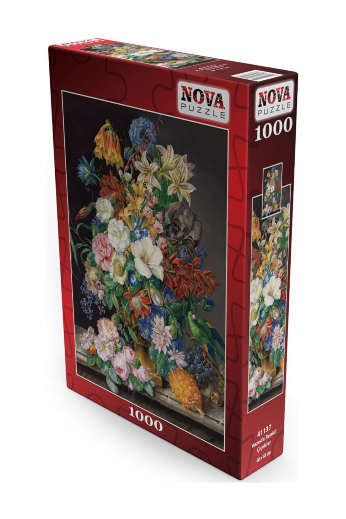 Nova Puzzle Nova 1000 Parça Vazoda Renkli Çiçekler Puzzle PN7993