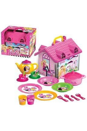 Barbie Oyuncak Ev Ve Çay Seti Takımı 19 Parça DEDE-01816