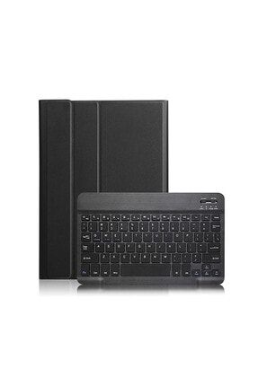 Galaxy Tab S6 Lite P610 P615 P617 10.4 Inç Kılıf Bluetooth Klavye Kablosuz Keyboard Standlı NN27