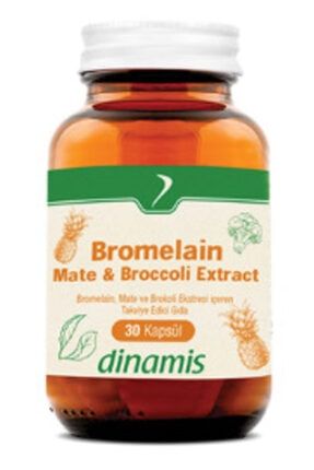 Bromelain Mate Broccoli Extract 30 Kapsül DİNAMİS Bromelain 30 kapsül