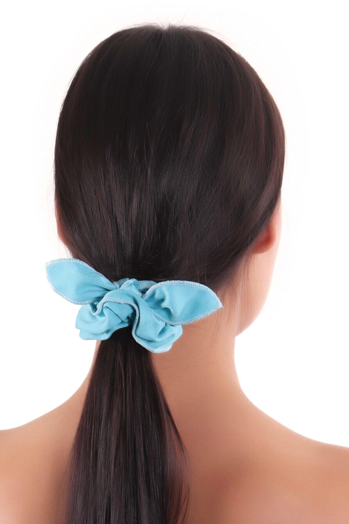 Hahai Women's Bow Model Scrunchie Clip