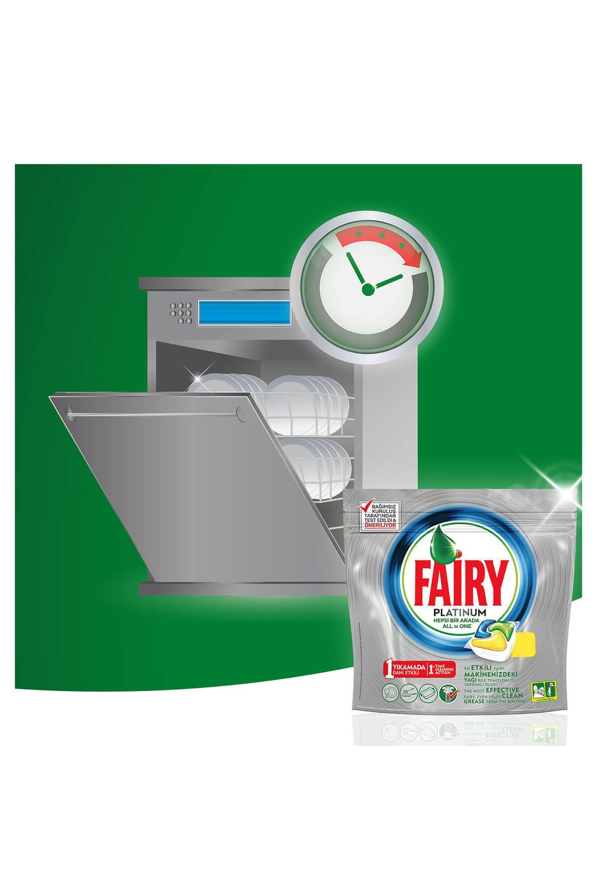 Fairy Platinum 26 Yıkama Bulaşık Makinesi Deterjanı Kapsülü Limon Kokulu ZO9741