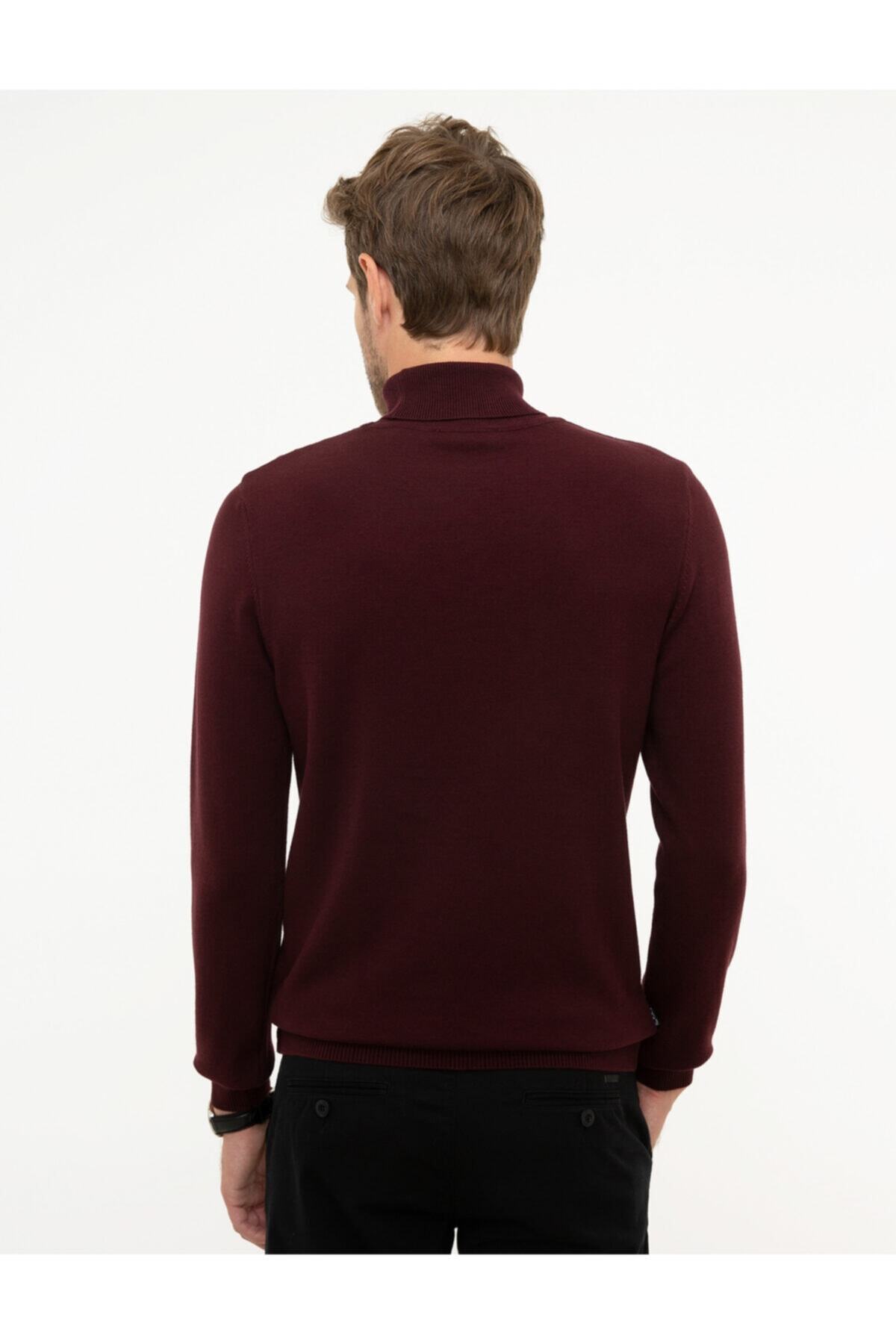 پلیور پیر کاردین مردانه 100% پنبه قرمز   Slim/اسلیم فیت    Slim/اسلیم فیت  | Pierre Cardin 50207572 TR - تصویر 4