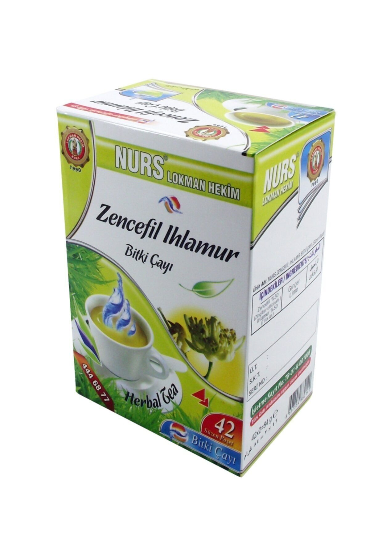 Nurs Zencefil Ihlamur Bitki Çayı 42 Süzen Poşet