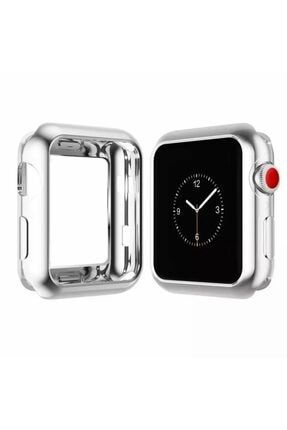 Apple Watch 1 2 3 4 5 6 Se Serisi ( 38mm ) 360 Tam Koruma Silikon Kılıf Premium Renk:gri UCUZMİ 360 KORUMA 38MM Premium full