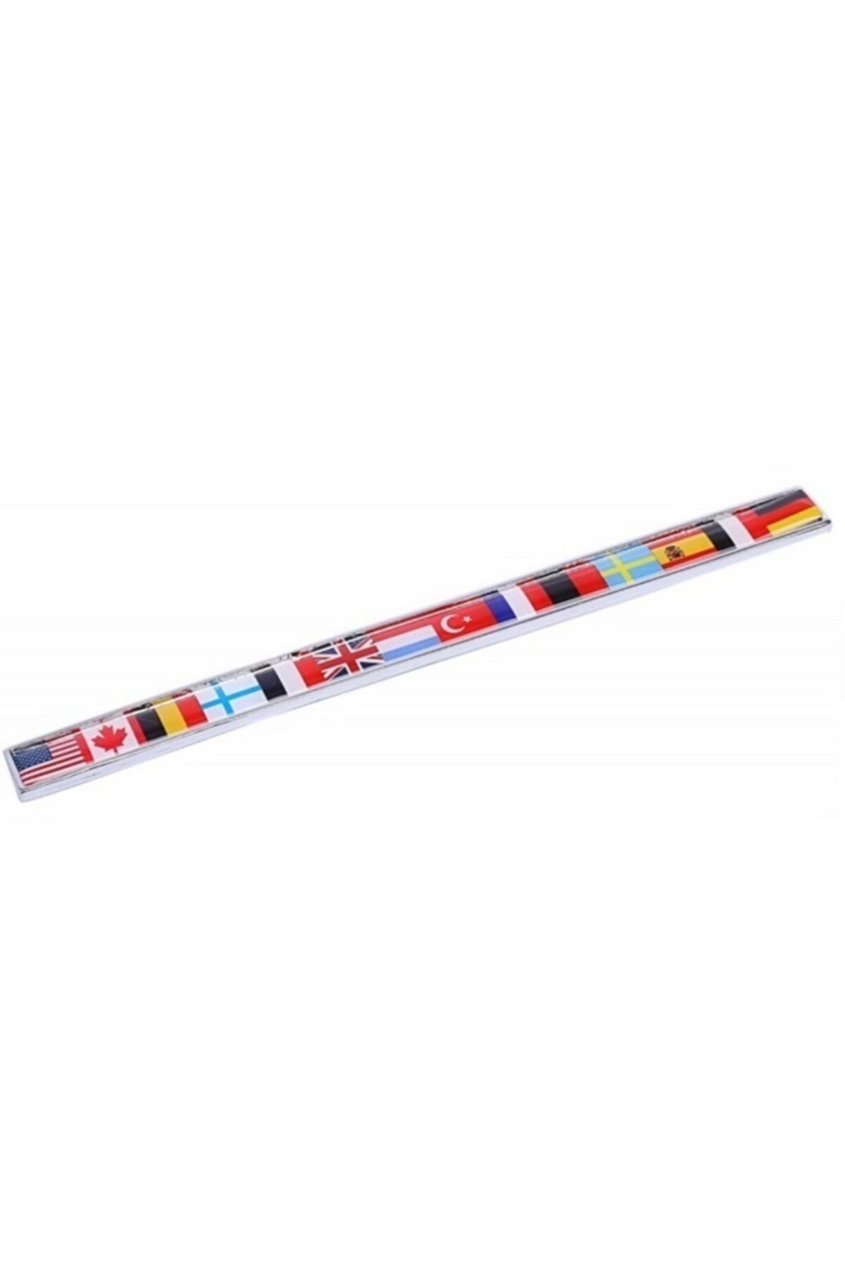 BsElektronik-Country Flags Cast Row Flag Metal Cast Chrome Coat of Arms 2