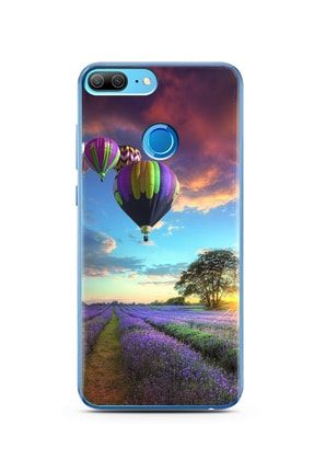 Lavanta Bahçesi Tasarımlı Süper Şeffaf Silikon Telefon Kılıfı Huawei Honor 9 Lite honor9litetrdn1097balon