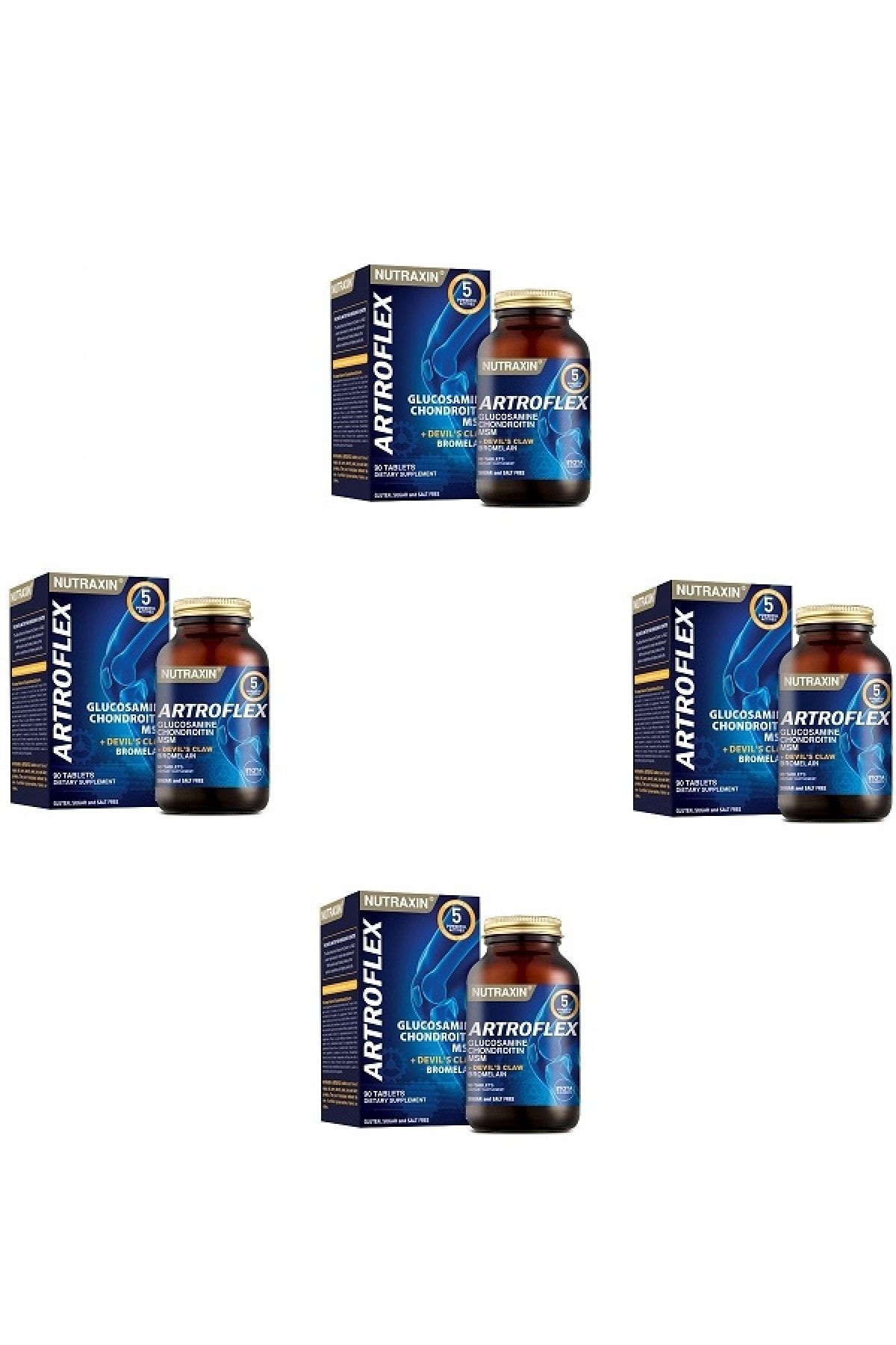 Nutraxin-Artroflex 90 Tabletsx4 with 5 Active Components 1