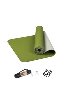 Çift Renkli Mat Yeşil Pilates Yoga Minderi RVA1164