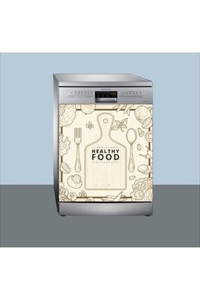 Healthy Food Mutfak Dekoru Bulaşık Makinesi Yapışkanlı Sticker Bulaşık Makinesi Sticker