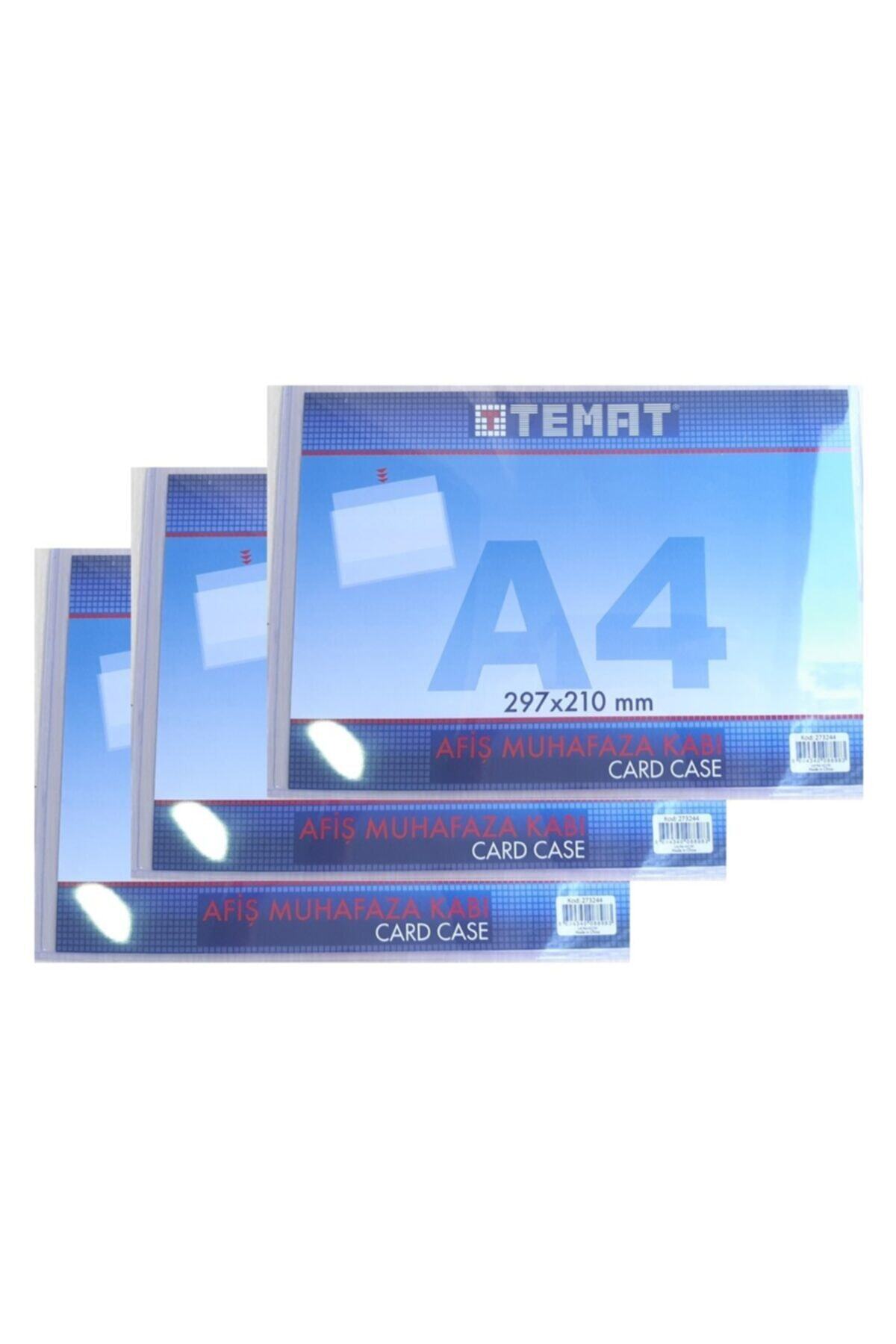 Temat A4 Afiş Muhafaza Kabı 3 adet