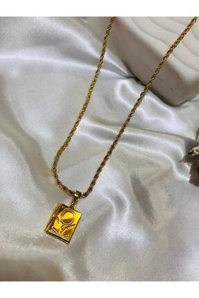 Bej Taki Kapakli Kitap Gold Kadin Kolye Fiyati Yorumlari Trendyol
