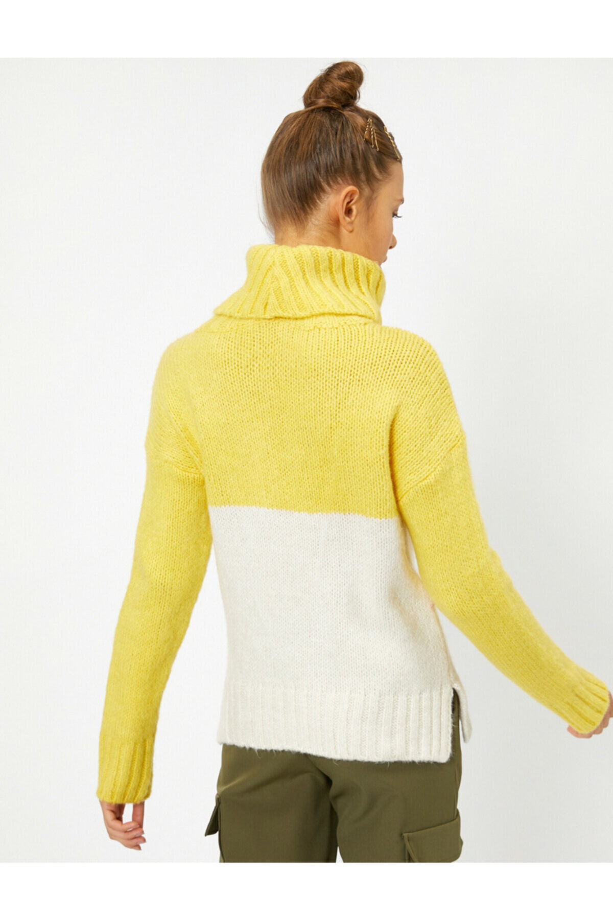Koton Pullover Gelb Regular Fit