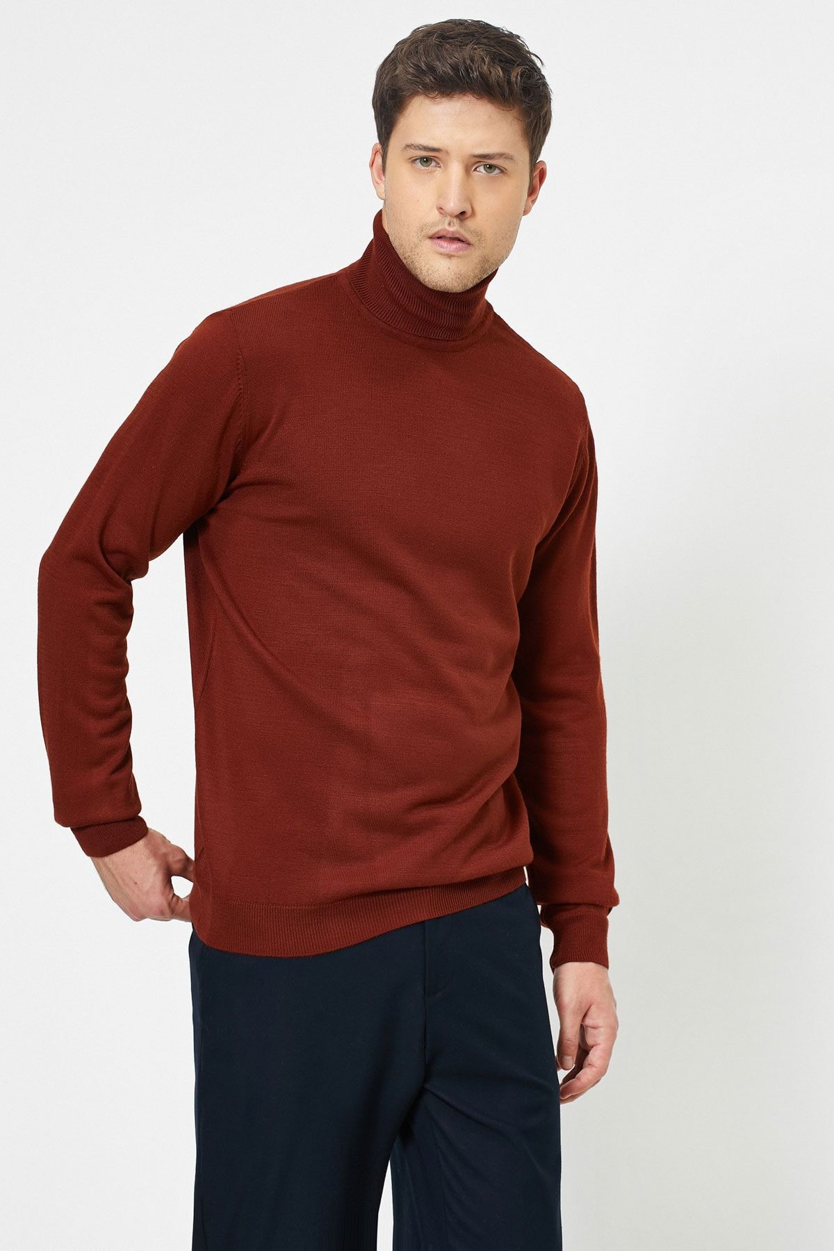 Koton Pullover Orange Regular Fit Fast ausverkauft