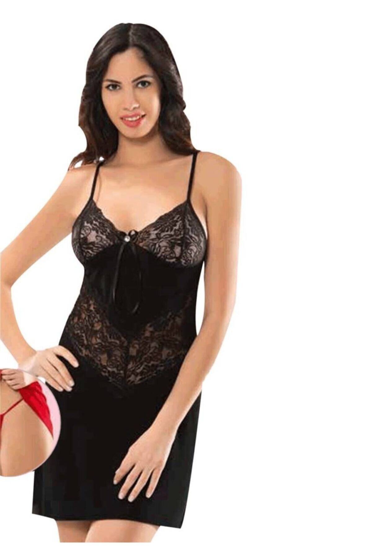 Genel Markalar Gecelik Takımı 6202 | Siyah Siyah Xl