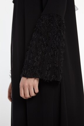 Nihan Kadin Siyah Tullu Ferace X1068 Fiyati Yorumlari Trendyol