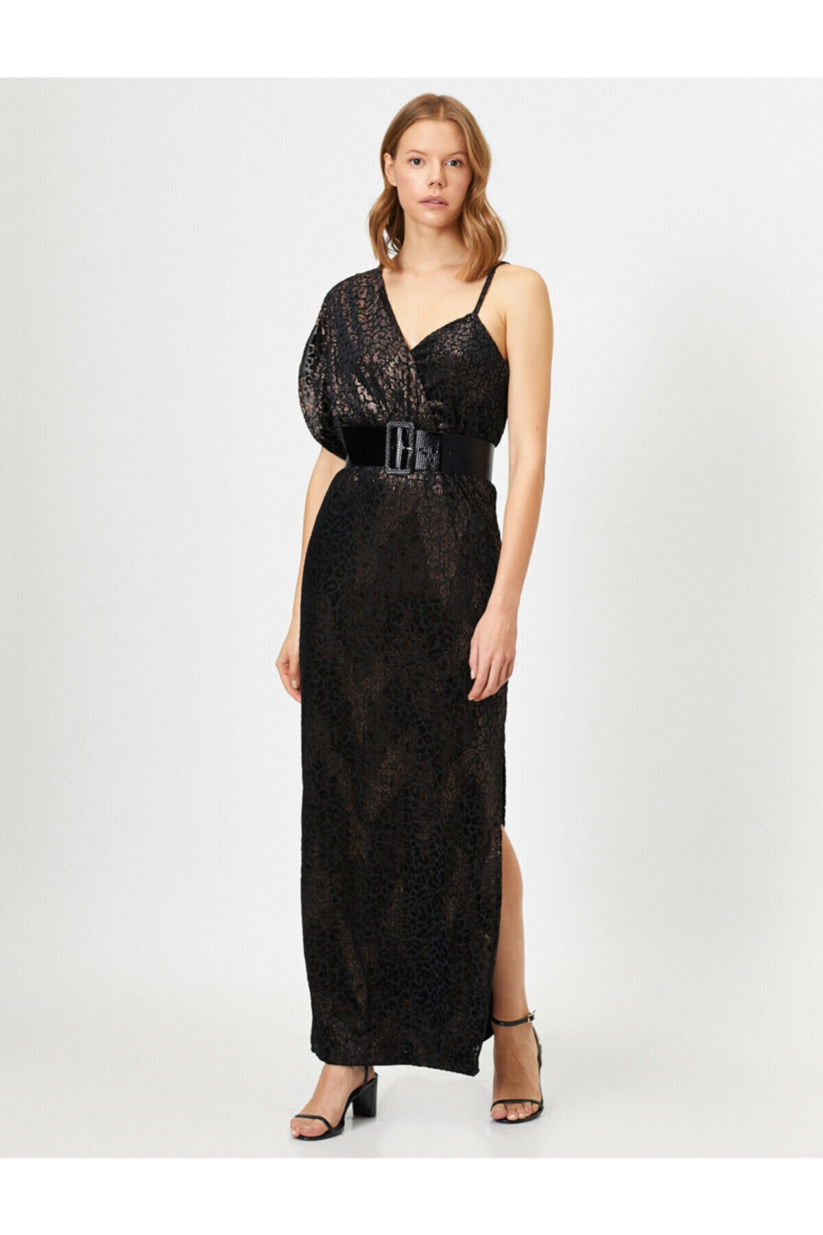 Elegantes Cocktailkleid Lang - Korsett Mit Schlitz - Ärmellos Für Besondere Anlässe