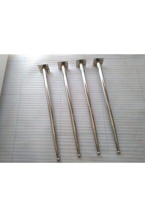 4 Adet-lüks Masa Ayağı,73cm Nikel-krom Kaplama lma2