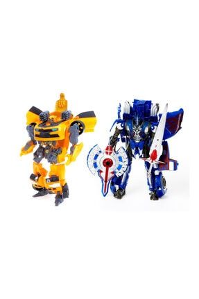 Taikongzhans Transformers Stil Optimus Prime & Bumblebee Dönüşebilir Robot Araba ES8607BMB2199