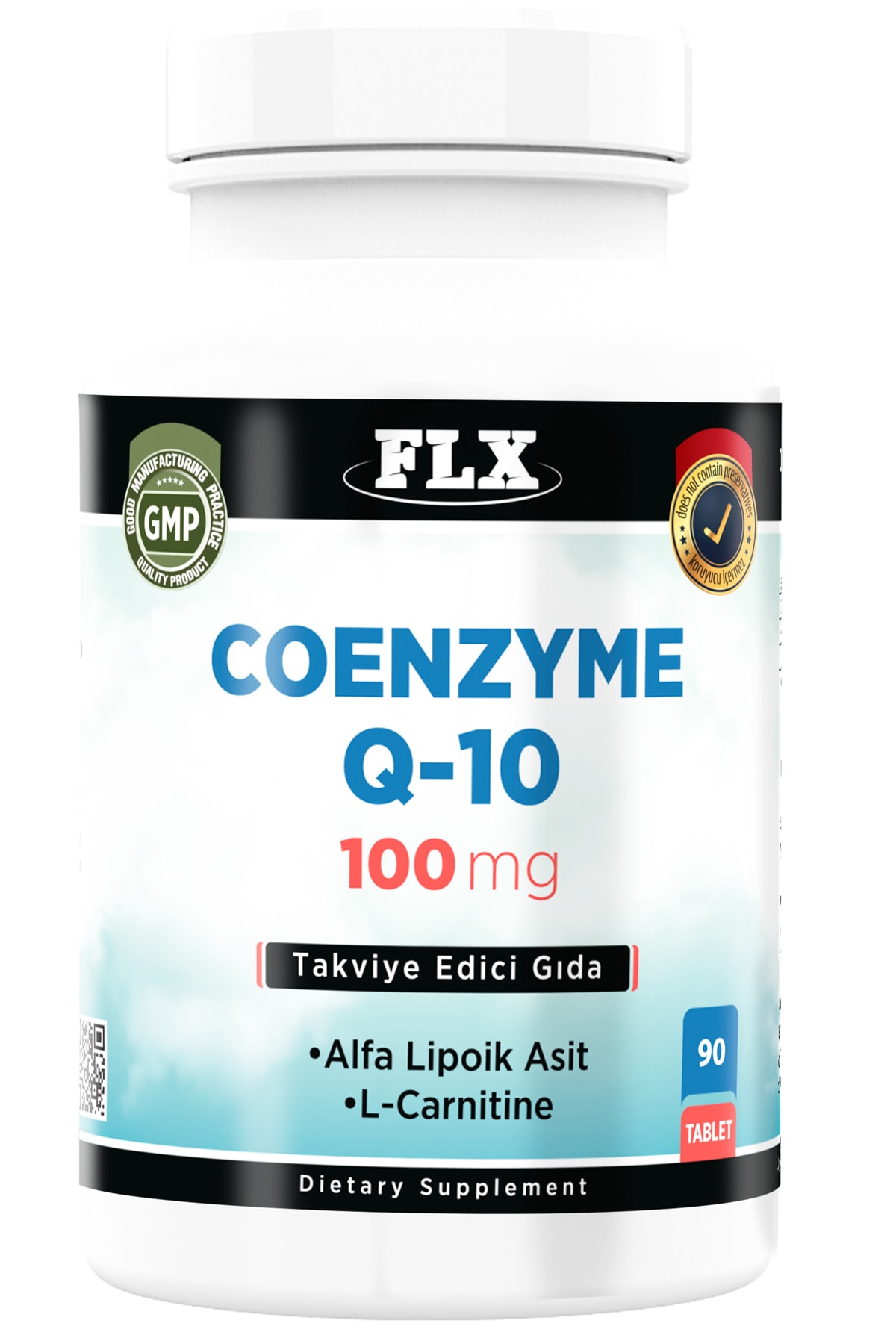 FLX Q-10 L-Carnitine Alpha Lipoic Acid - 90 Tablets Coenzyme Supplement-  Trendyol