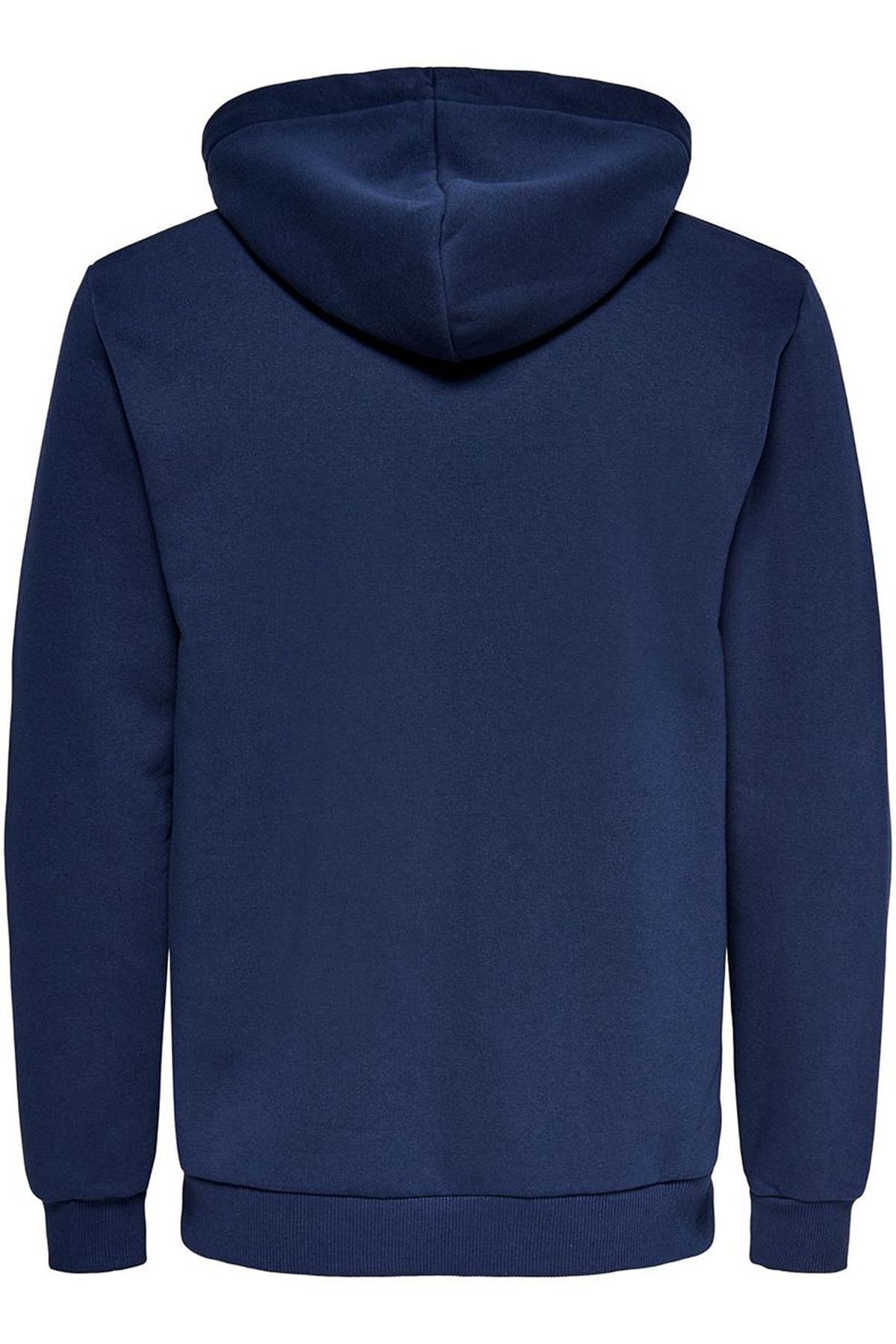 Onsceres Life Zip Thr. لباس عرق مردانه Hoodie Sweat Noos آبی Only & Sons