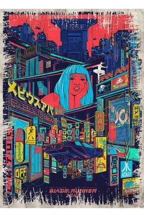 Ahşap Tablo Blade Runner Film Posteri 50cmx70cm heybe03510745
