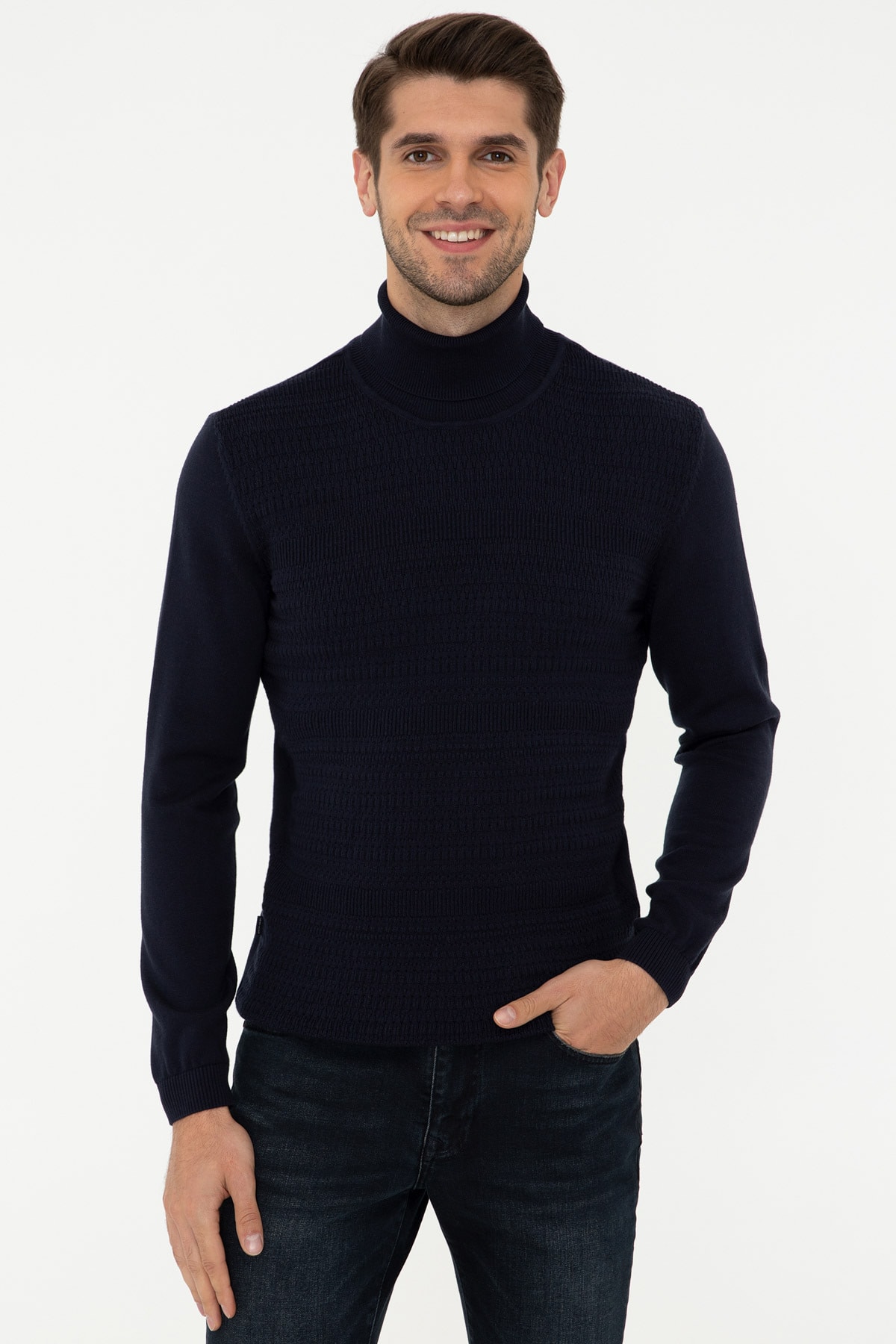 پیر کاردین ژاکت مردانه سرمه‌ای G021SZ0TK.000.1388104