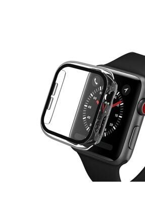 Apple Watch Series Şeffaf Renk Sert Silikon Kılıf 44 Mm Tam Koruma ŞEFFAFKORUMA