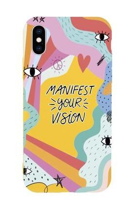 Iphone Xs Max Uyumlu Manifest Your Vision Premium Silikonlu Telefon Kılıfı MCIPLMNFST106
