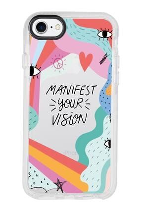 Iphone 8 Manifest Your Vision Candy Bumper Silikonlu Telefon Kılıfı MCCBMNFST33