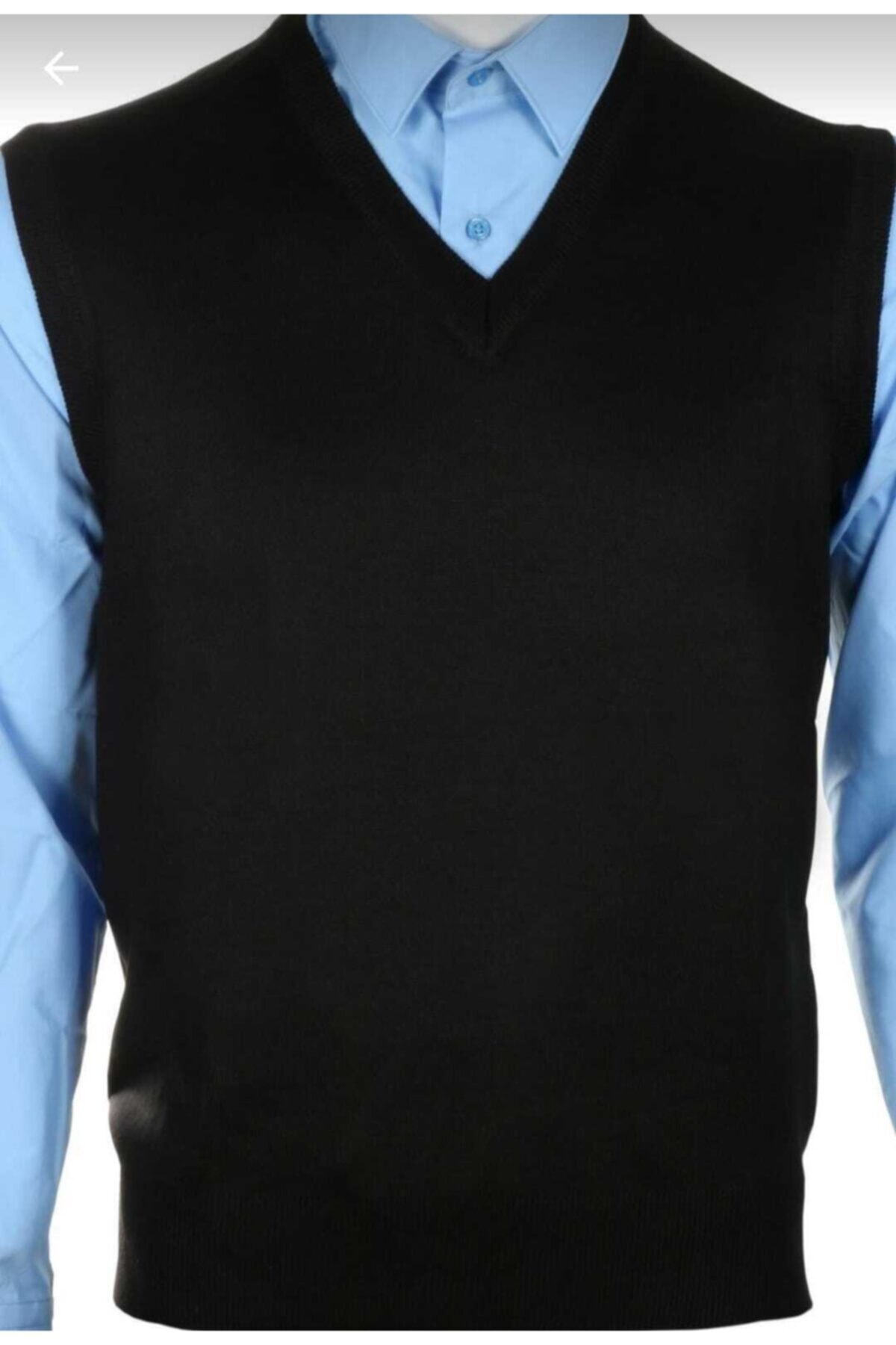 BLUEMOOR  Erkek Yeni Sezon V Yaka Ince Yün Triko Süeter