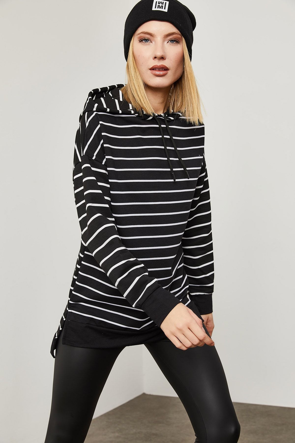 XHAN-Striped Sweatshirt 0YZK8-10532-02 2