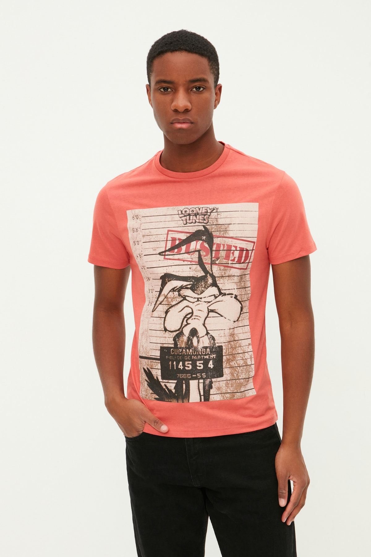 Koton T-Shirt Orange Regular Fit Fast ausverkauft
