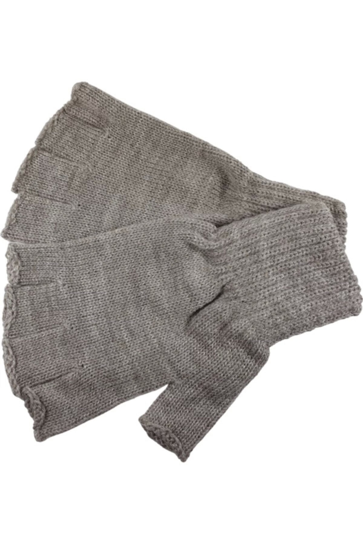 eleven market Gri Unisex Tiriko Kesik Eldiven