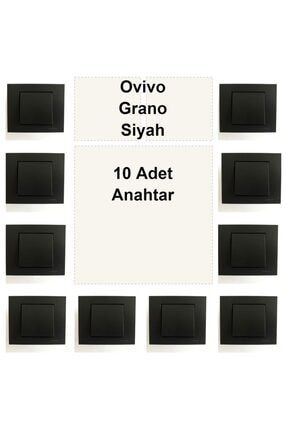 Ovivo Grano Siyah 10 Adet Anahtar OVGS041X10+OVS001X10