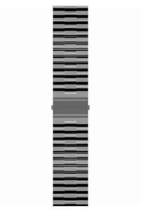 Huawei Watch Gt3 46mm Uyumlu 22mm Renkli Şeffaf Klipsli Kordon Siyah NZH-KRDN-0033