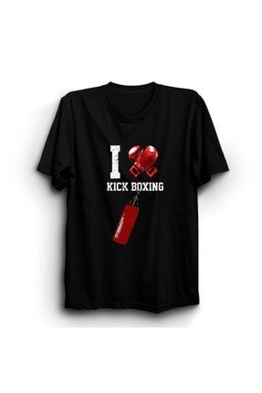 I Love You Kick Boxing Baskılı T-shirt TT-BT12300