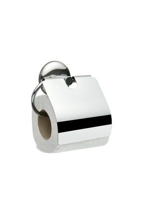 Yapışkanlı Paslanmaz Metal Kapaklı Wc Tuvalet Kağıdı Standı EVF5DCA465YT