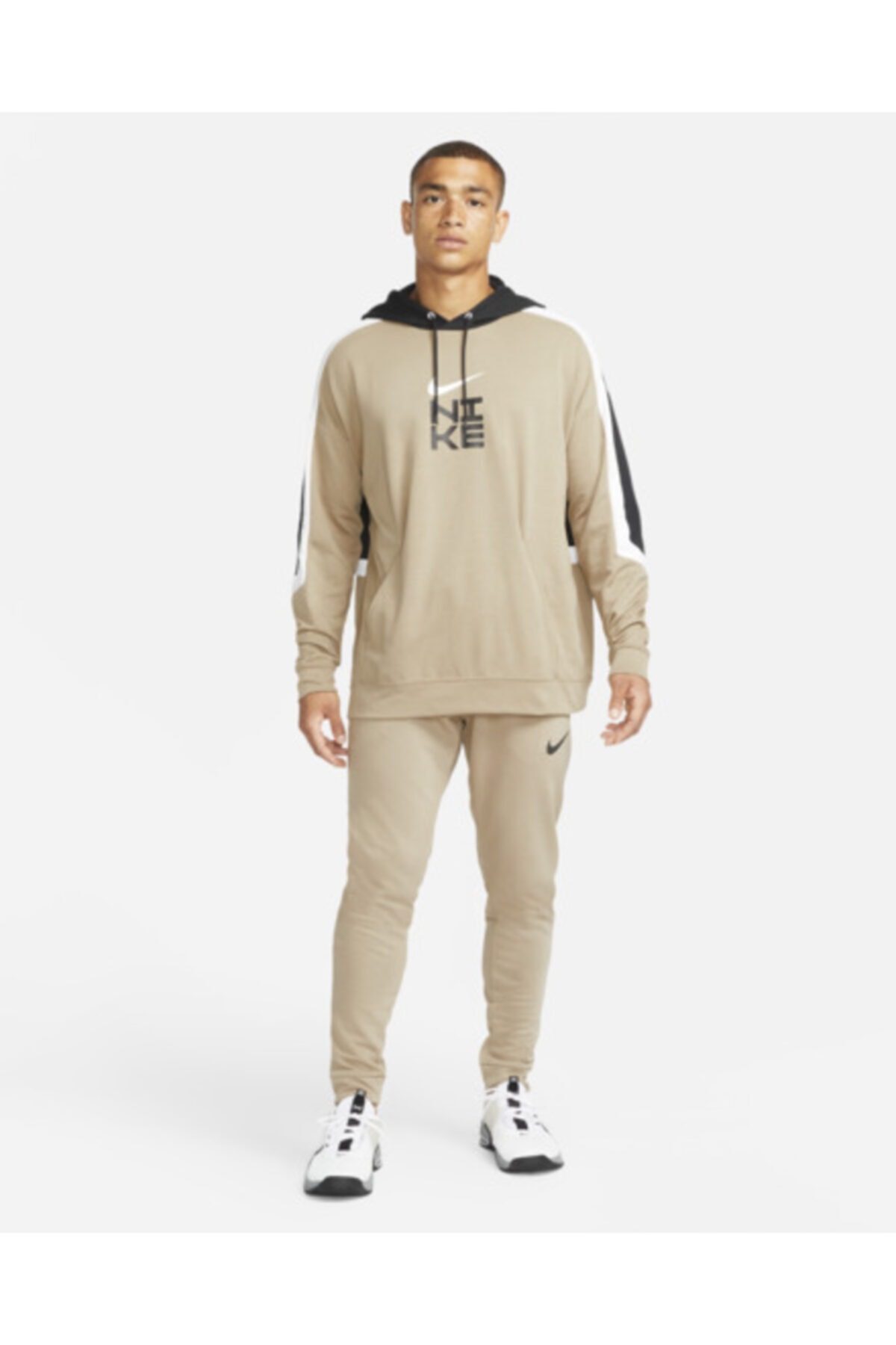 سویشرت مردانه بژ نایکی | DD1903-247 اورجینال - تصویر 2