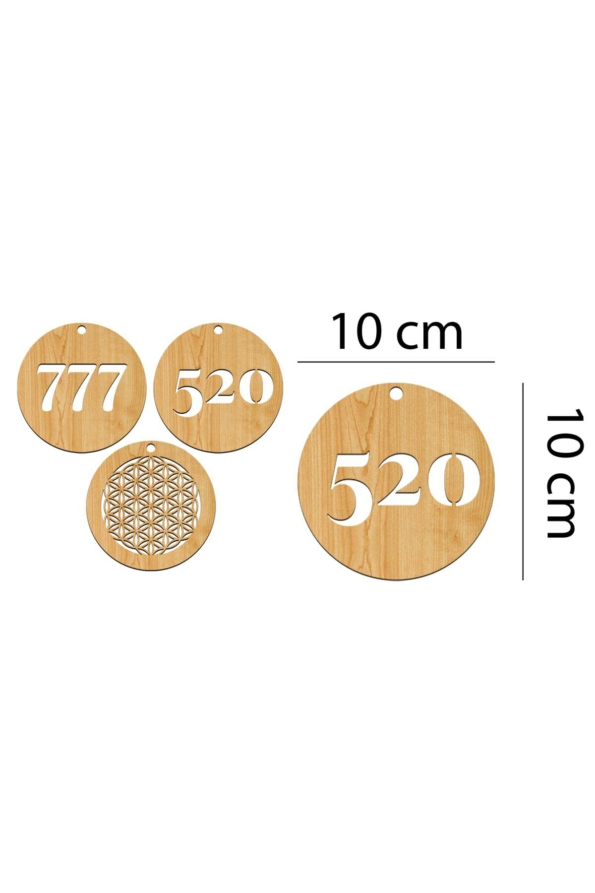 Walldeco-2022 Christmas Ornaments - 777, 520, Flower of Life 2
