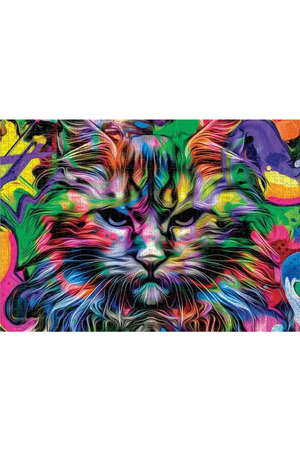 Nova Puzzle-1000 Piece Angry Eyes Puzzle - Cat Puzzle 4
