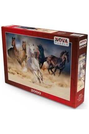 Nova 2000 Parça Toz Duman Koşan Atlar Puzzle - 46002 / NOVA46002