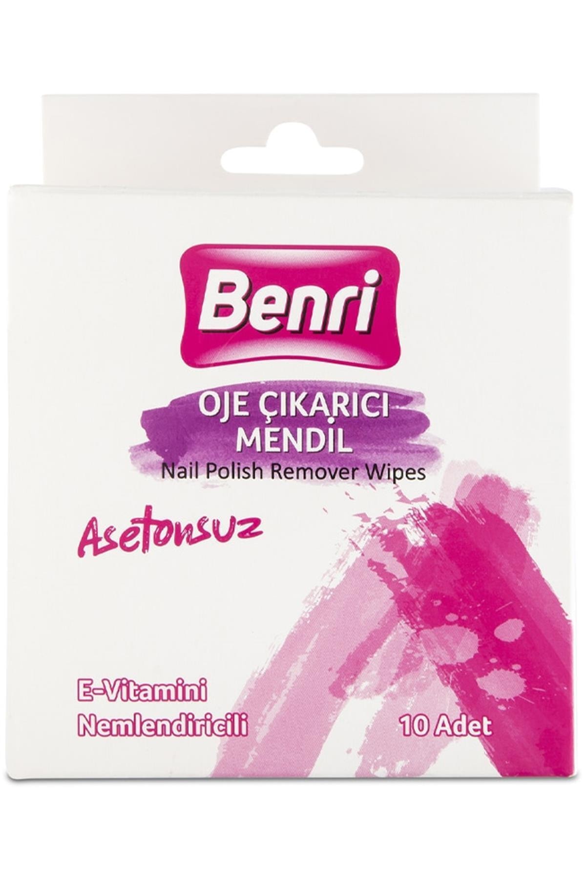 Benri Marka: Asetonsuz Oje Çıkarıcı Mendil 10'lu Kategori: Oje